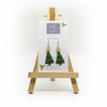 Christmas Tree Beadwork earrings